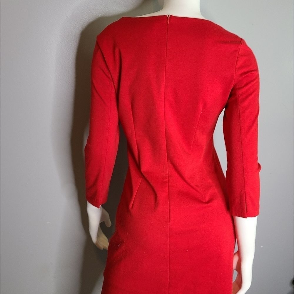 I. Madeline Red Dress Medium Gold Studded - Picture 9 of 11